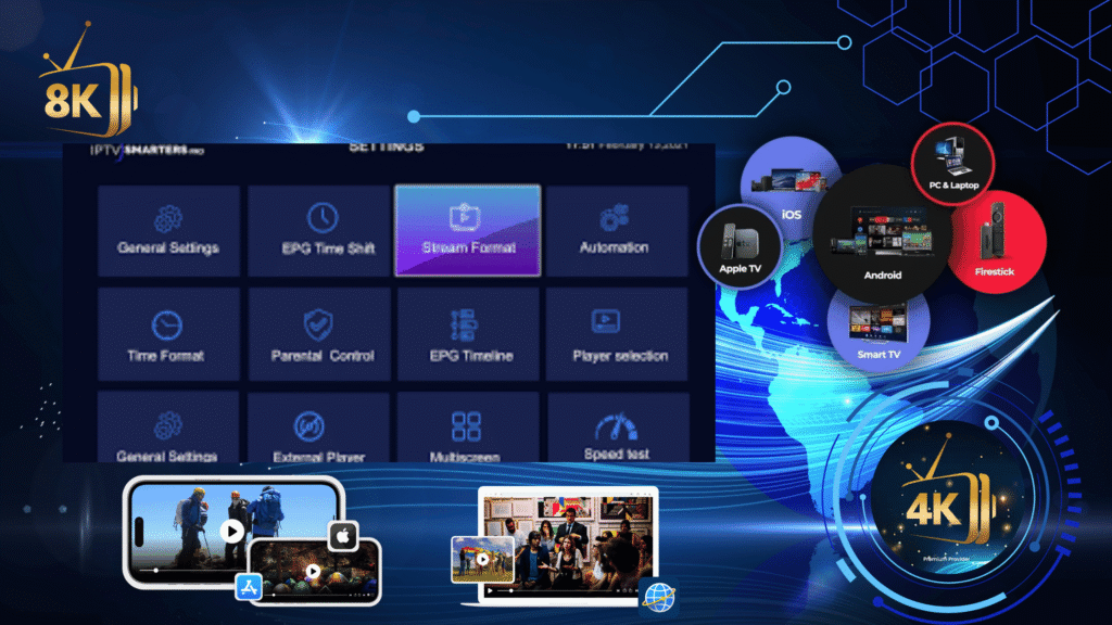 IPTVSmartersPro 2025 – Installation, Code, et Qualité de Diffusion 4k IPTVSmartersPro