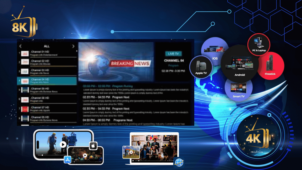 IPTVSmartersPro 2025 – Installation, Code, et Qualité de Diffusion 4k IPTVSmartersPro