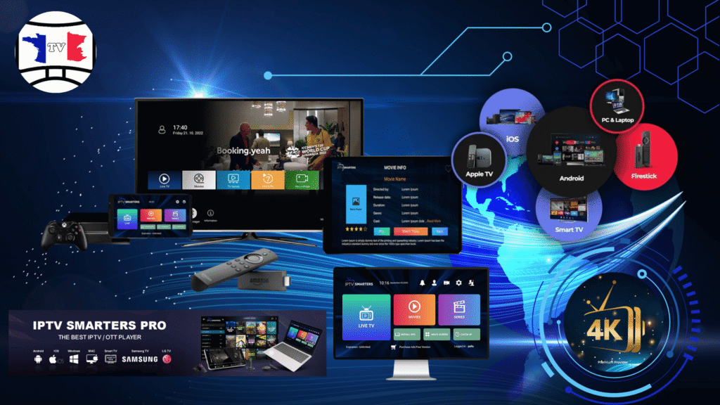IPTVSmartersPro 2025 – Installation, Code, et Qualité de Diffusion 4k IPTVSmartersPro