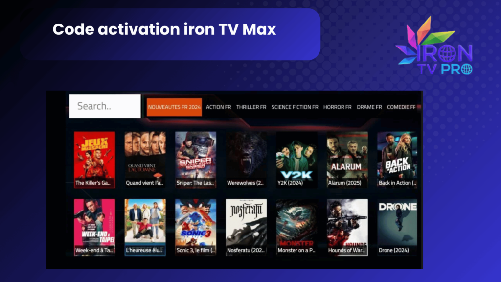 Iron TV Max et Iron Pro IPTV