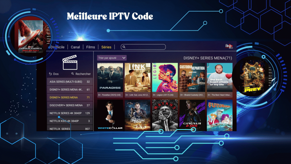Meilleure IPTV Code – Abonnement Fiable et Streaming 4K IPTV Code