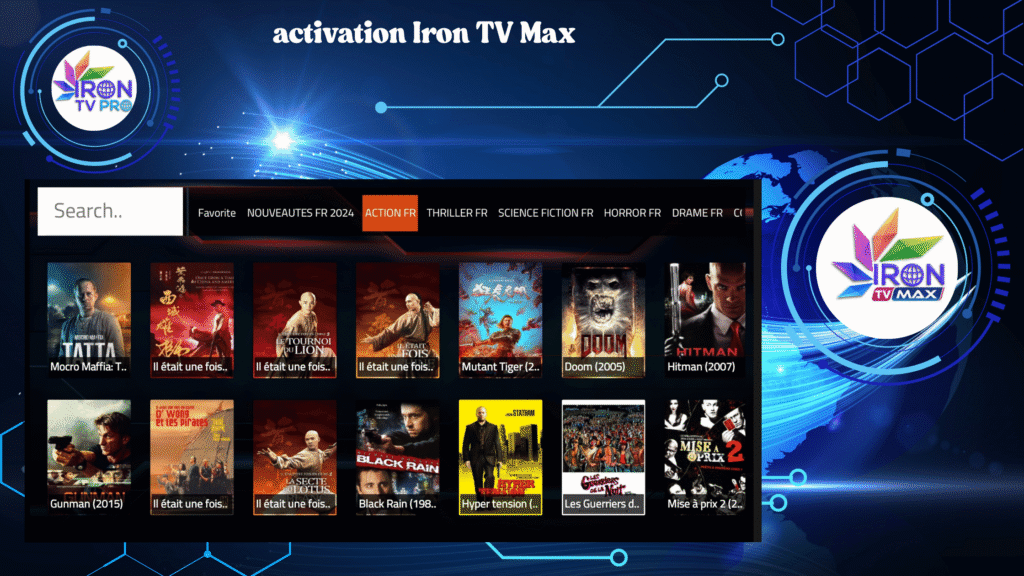 Code d’activation Iron TV Max : Débloquez le meilleur de l’IPTV en 4K activation Iron TV Max