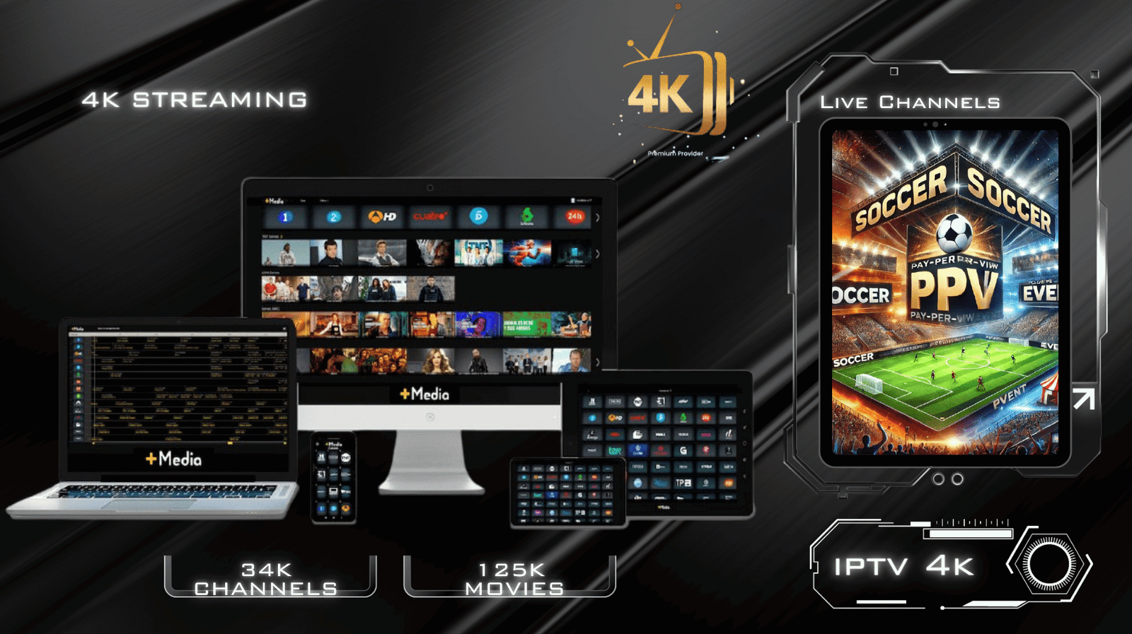Strong 4K Meilleur serveur IPTV 125 K films et 34 K chaînes