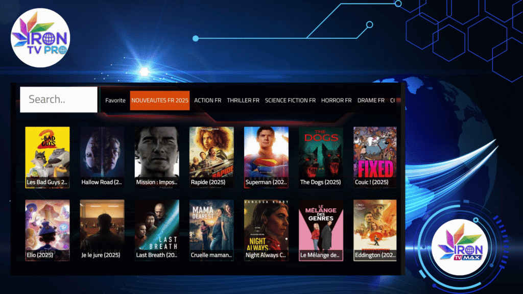 IronStore Codes IPTV 2025 pas chers, stables en 4K IronStore